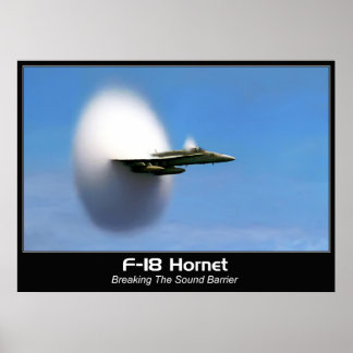 Poster Sonic Boom F-18 Hornet Imprimer