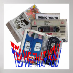 Poster SONIC YOUTH CASSETTE TAPE cool art