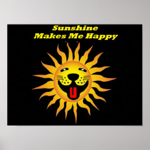 Poster Sonnenschein macht mich glücklich