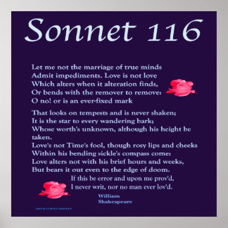 Poster Sonnet 116
