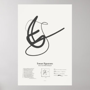 Poster Sonnet Signatures : Sonnet 36