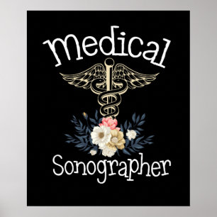 Poster Sonographe Médicale mignon Sonographie Cadeau