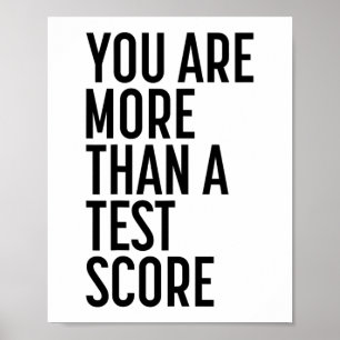 Poster Sont Plus Qu'Un Test Score Enseignant Test Jour 1