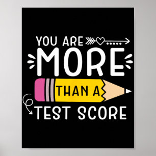 Poster Sont Plus Qu'Un Test Score Enseignant Test Jour 3