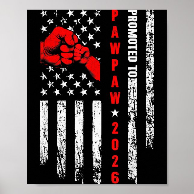 Poster Soon To Be Pawpaw Est.2026 Father's Day First Time (Devant)