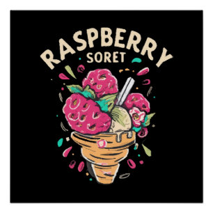 Poster Sorbet framboise