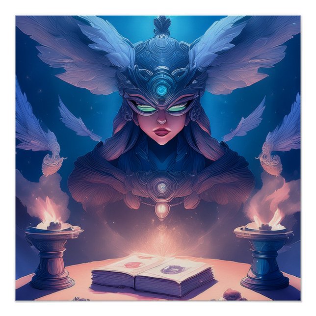 Poster Sorceress  Getting Ready To Cast Spell (Devant)