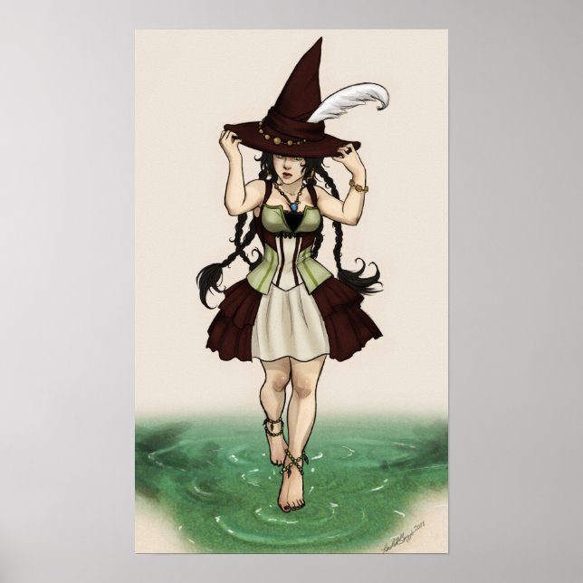 Poster Sorcière à eau (Devant)