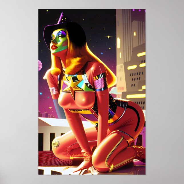 Poster Sorcière de rêve sur Metropolis Ken Gage Sci-Fi (Devant)