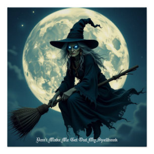 Poster Sorcière d'Halloween