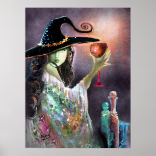 Poster Sorcière et Goblet