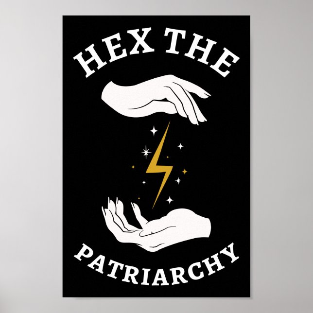 Poster Sorcière féministe - Hex Le Patriarcat I (Devant)