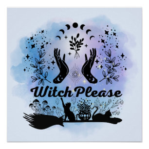 Poster Sorcière S'Il Vous Plaît : Sassy Sorcery Design