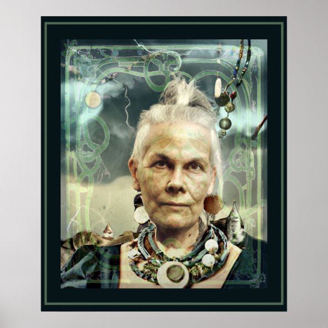 Poster Sorcière verte (Devant)