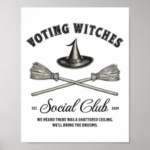 Poster Sorcières Électorales Halloween Pour Kamala Femini