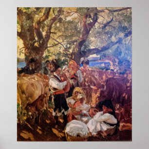 Poster Sorolla - Galice, le pèlerinage