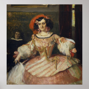 Poster Sorolla - L'Actrice Maria Guerrero En Tant Que Dam
