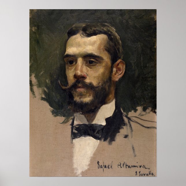 Poster Sorolla - Portrait de Rafael Altamira (Devant)