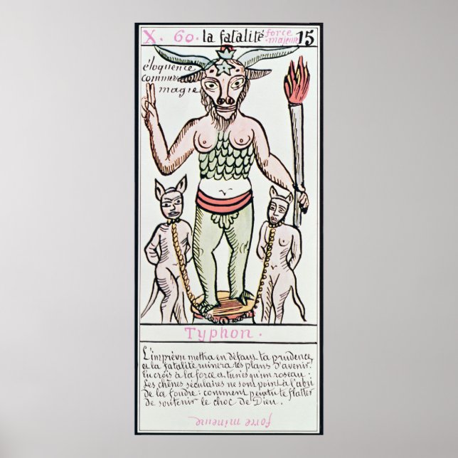 Poster Sort, carte tarot, français (Devant)
