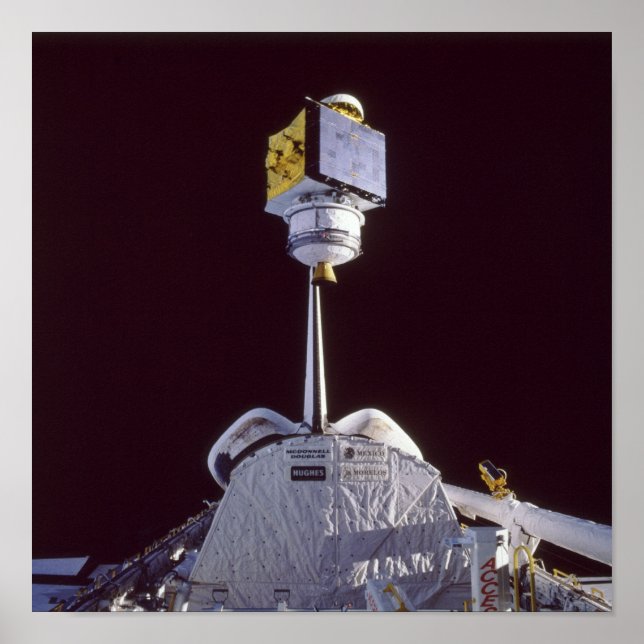 Poster Sortie du satellite SATCOM KU-2 d'Atlantis (Devant)