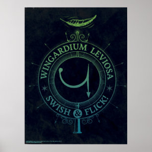 Poster Sortilège Harry Potter   Graphique Wingardium Levi