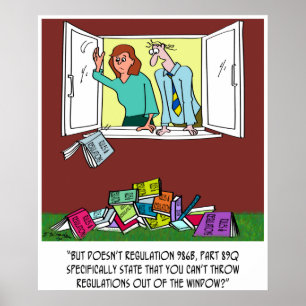 Poster Sortir la fenêtre des règlements