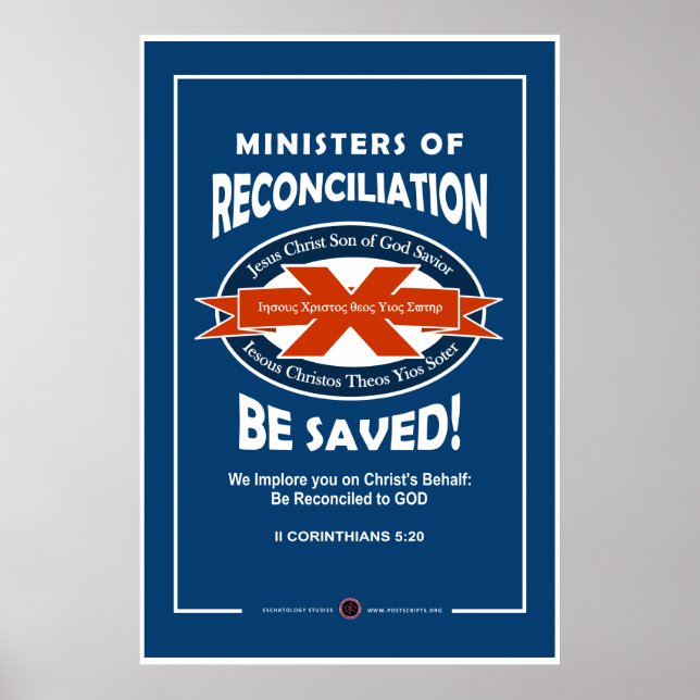 Poster Sotériologie - Ministres de la réconciliation (Devant)