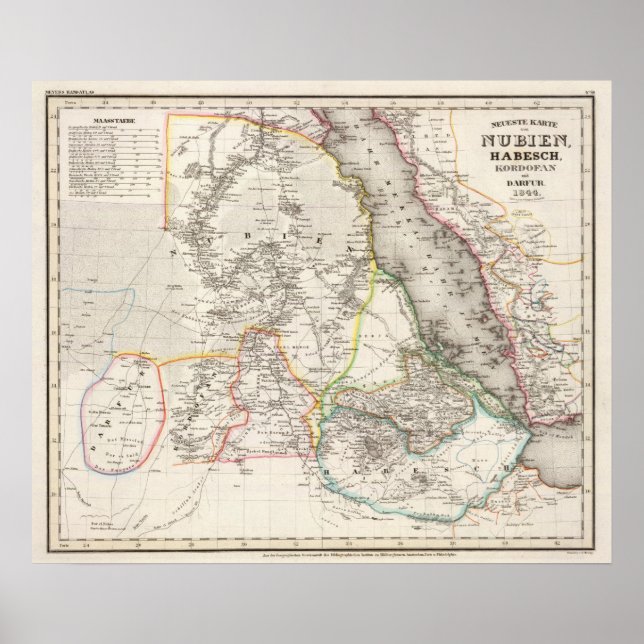 Poster Soudan, Éthiopie (Devant)