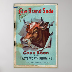 Poster Soude de marque de vache