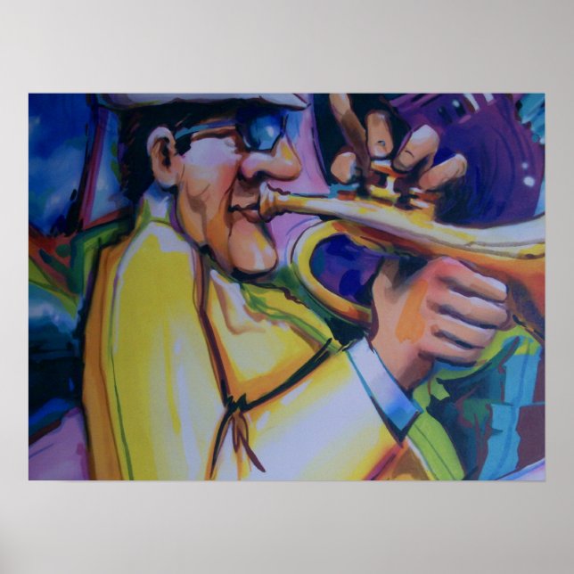 Poster soufflez votre corne funky (Devant)