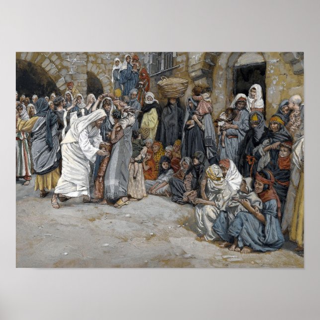 Poster Souffrez-moi des petits enfants pour venir vers mo (Devant)