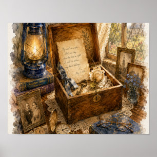 Poster Souhait qui a attendu cinquante ans, Assiette RH-W