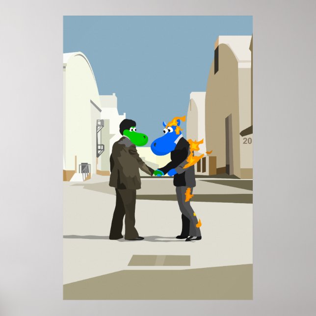 Poster Souhaitez Que Vous Étiez Hippo (Devant)