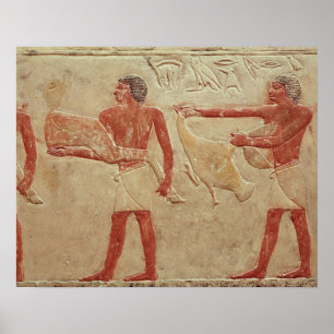 Poster Soulagement dépeignant des employés