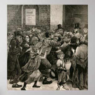 Poster Soulagement des chômeurs à Londres