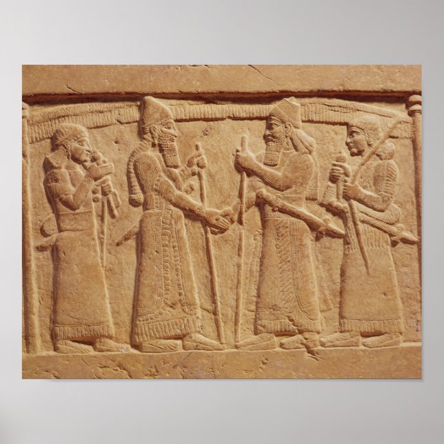 Poster Soulagement représentant le roi Shalmaneser III (Devant)