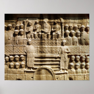 Poster Soulagement sur la base de l'obélisque de