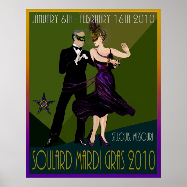 Poster Soulard Mardi Gras 2010 (Devant)