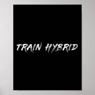 Poster Soulever lourd courir loin hybride sport fitness c