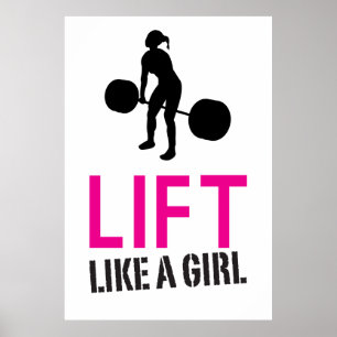 Poster Soulevez comme une fille - inspiration