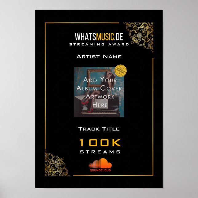 Poster SoundCloud Music Streaming Award (Devant)