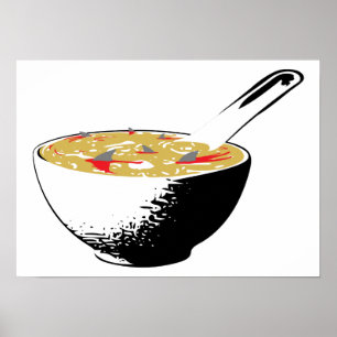Poster soupe d'ailerons de requin