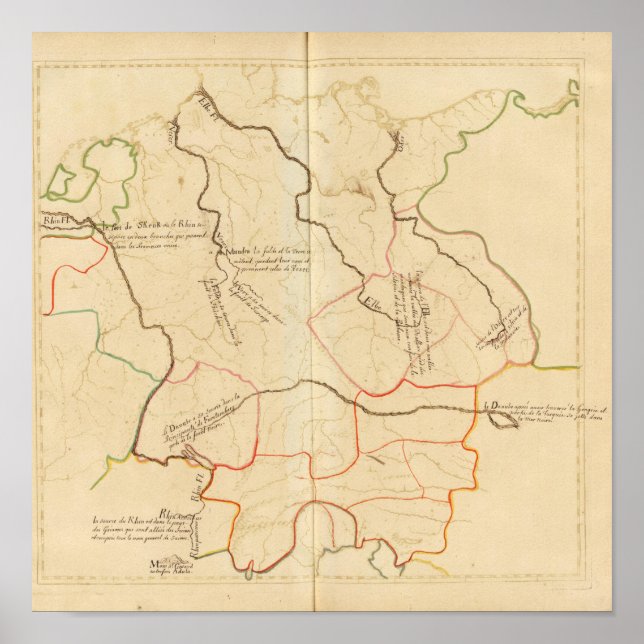 Poster Sources des rivières allemandes (Devant)