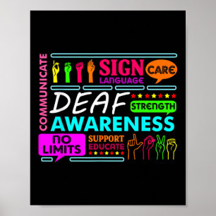 Poster Sourds Sourds Signal Sourds Entendre Perdre la mai