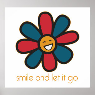 Poster Souriez et laissez-le aller