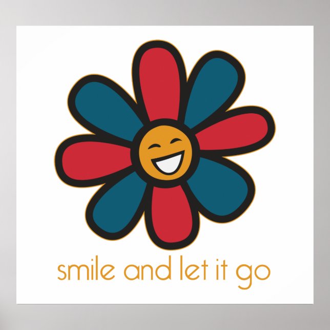 Poster Souriez et laissez-le aller (Devant)