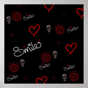 Poster Souriez Et Soyez Heureux