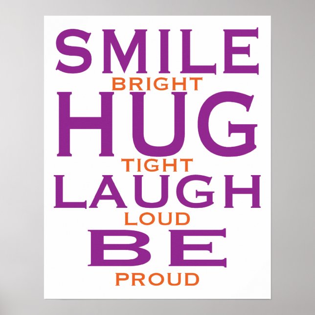 Poster Souriez Lumineux, Serrez-Vous Serré, Riez Fort, So (Devant)