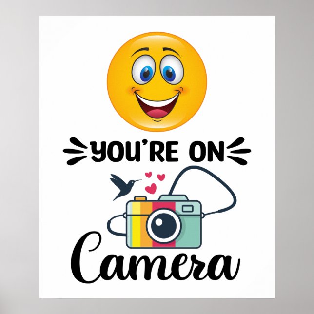 Poster Souriez ! Vous Êtes Sur Caméra (Devant)