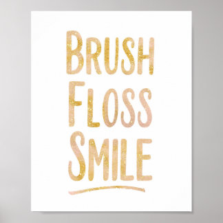 Poster Sourire brosse